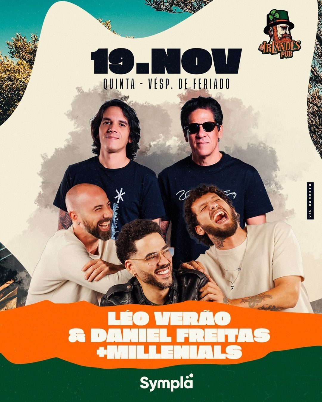 Flyer: Léo Verão & Daniel Freitas + Millenials