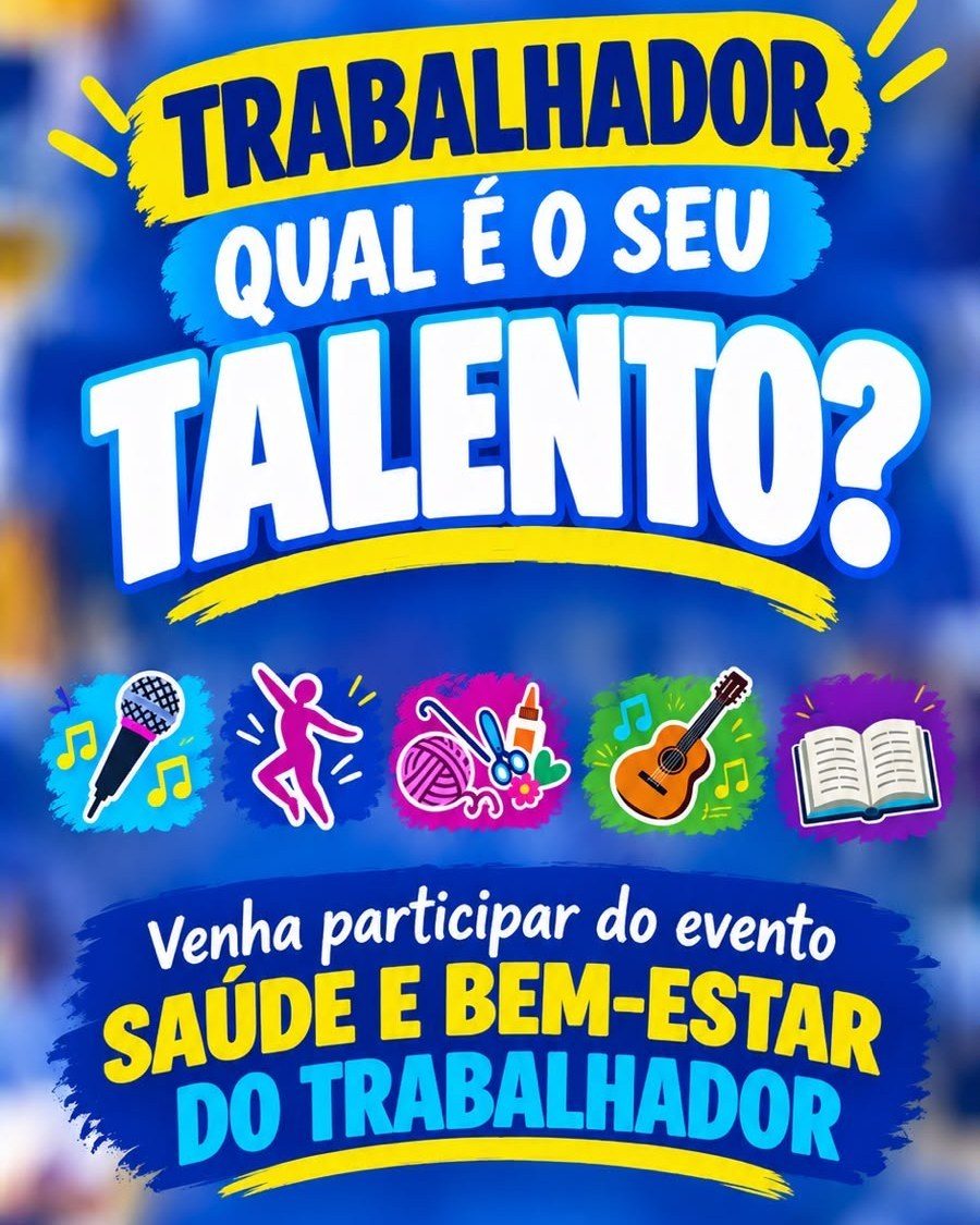 Flyer: Evento Saúde e Bem-Estar do Trabalhador
