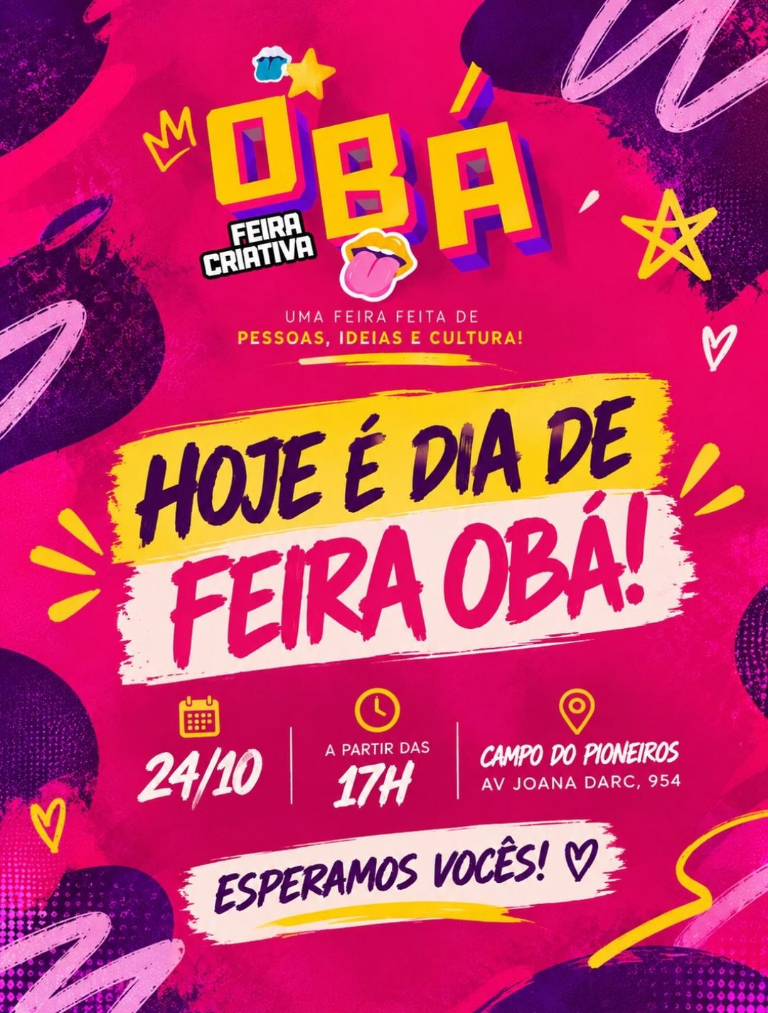 Flyer: Feira Criativa Obá