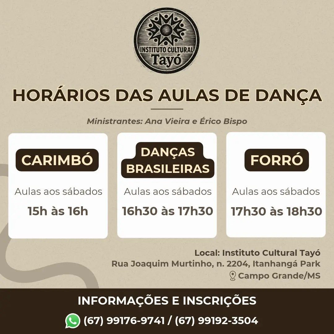 Flyer: Aulas de Carimbó
