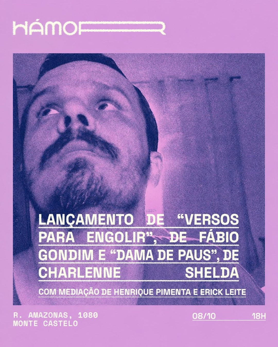 Flyer: Lançamento duplo: Versos para Engolir e Dama de Paus