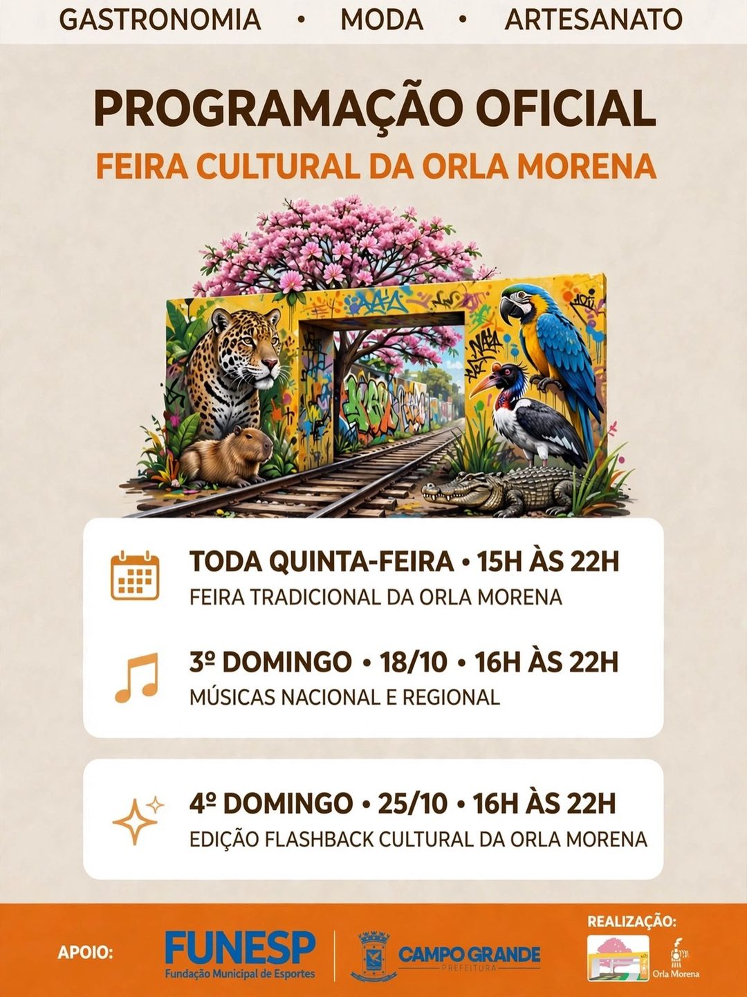 Flyer: Feira Tradicional da Orla Morena