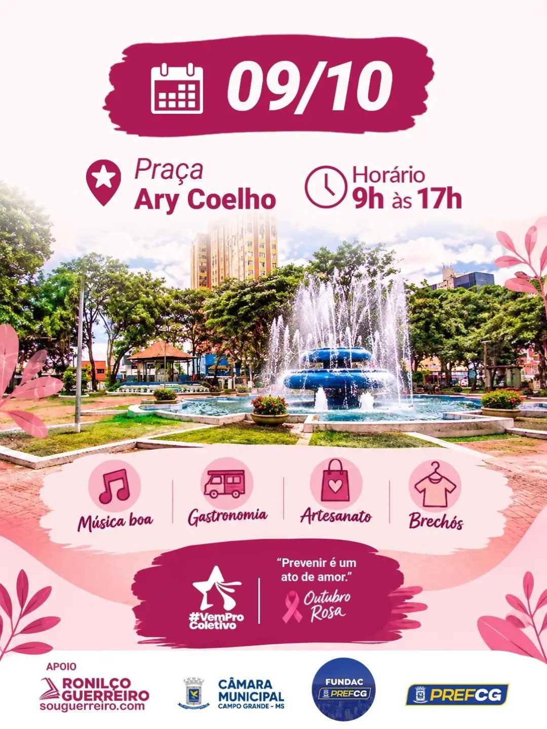Flyer: Feira do Coletivo de Mulheres Empreendedoras
