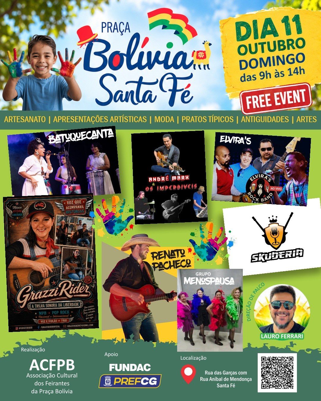Flyer: Feira Cultural da Praça Bolívia – Domingo da Criança