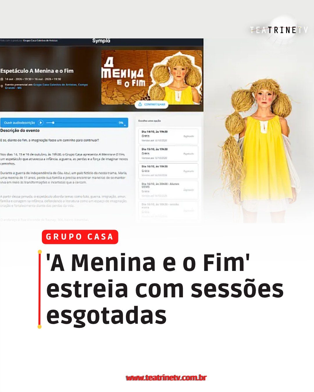 Flyer: A Menina e o Fim
