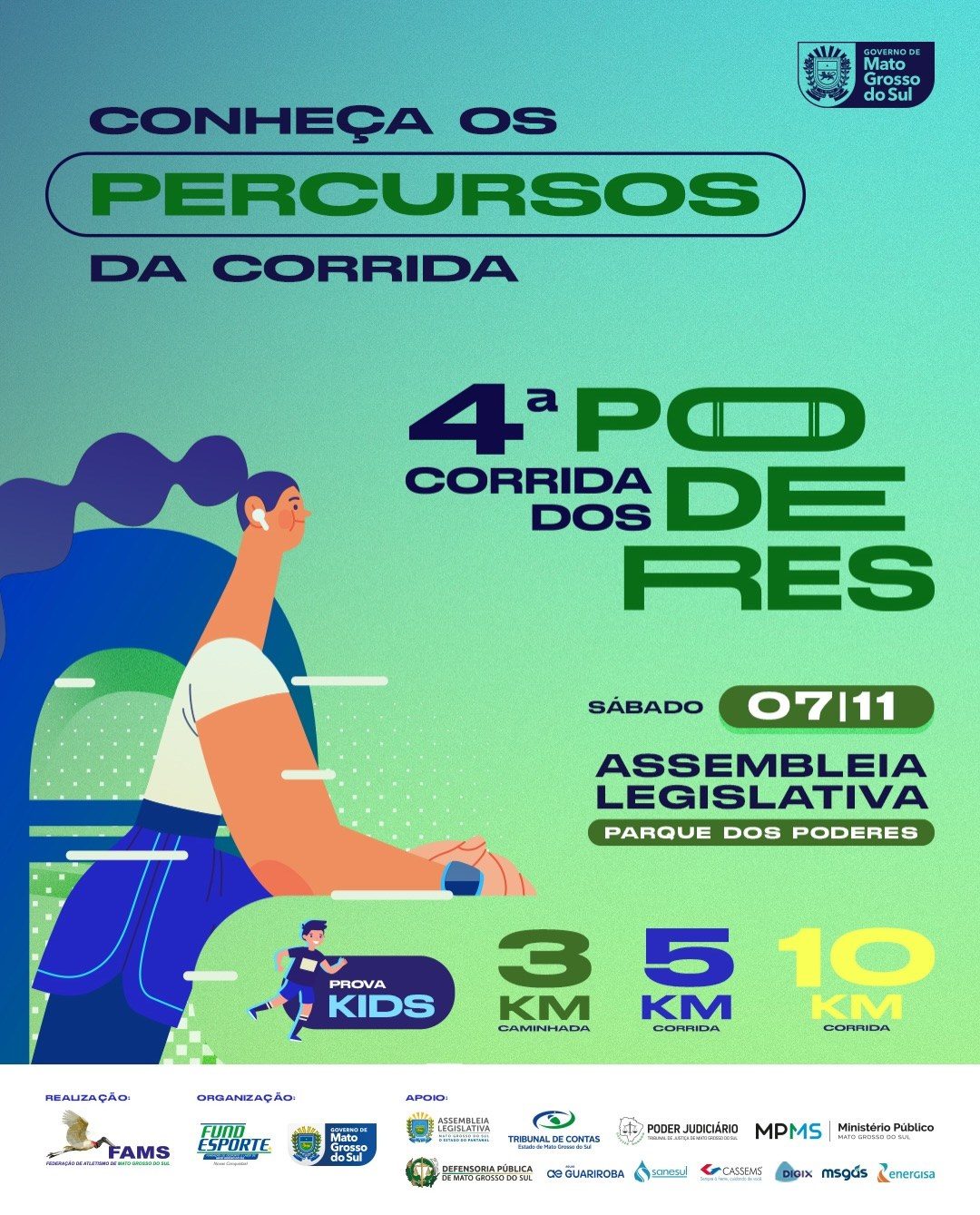 Flyer: 4ª Corrida dos Poderes