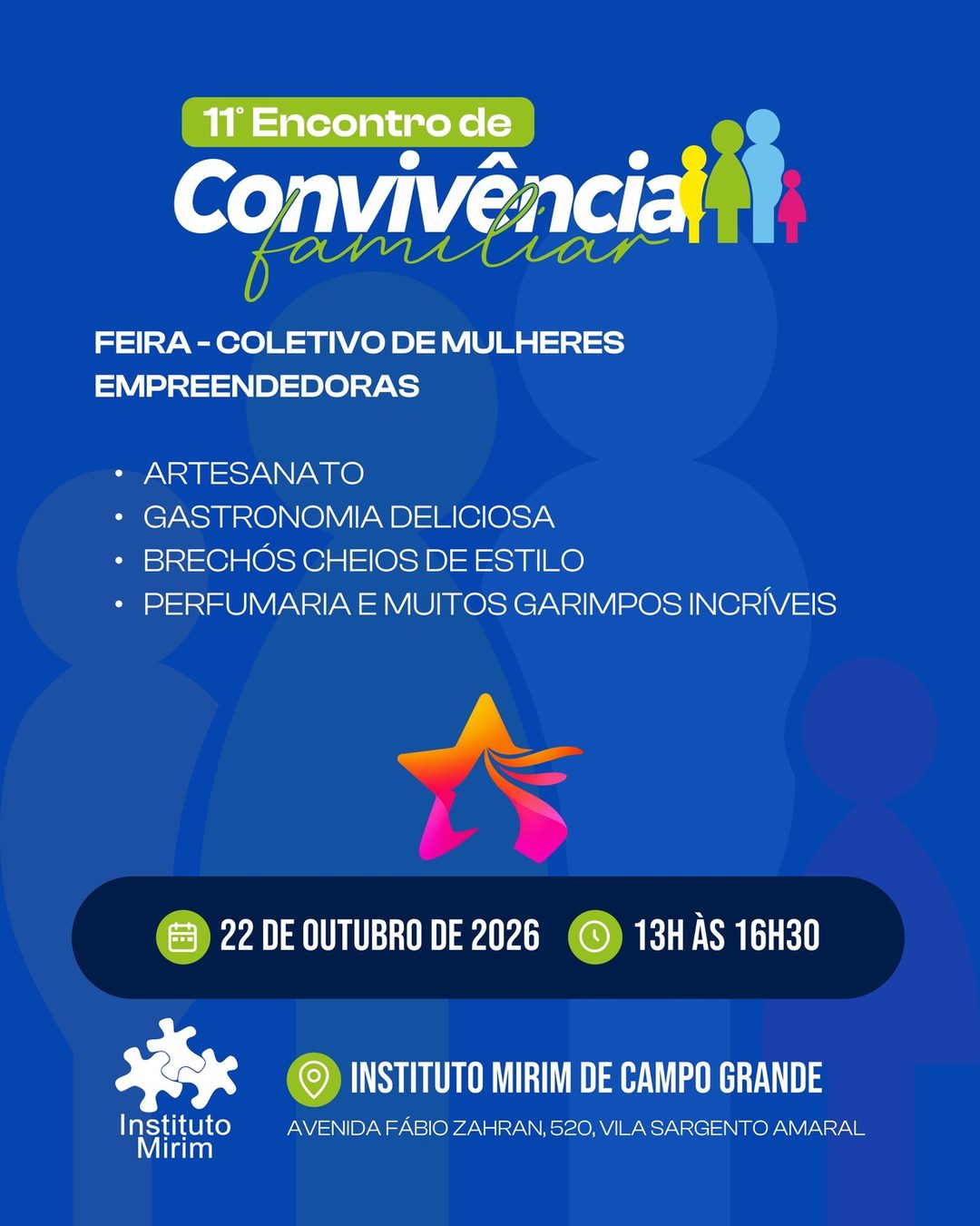 Flyer: 11º Encontro de Convivência Familiar