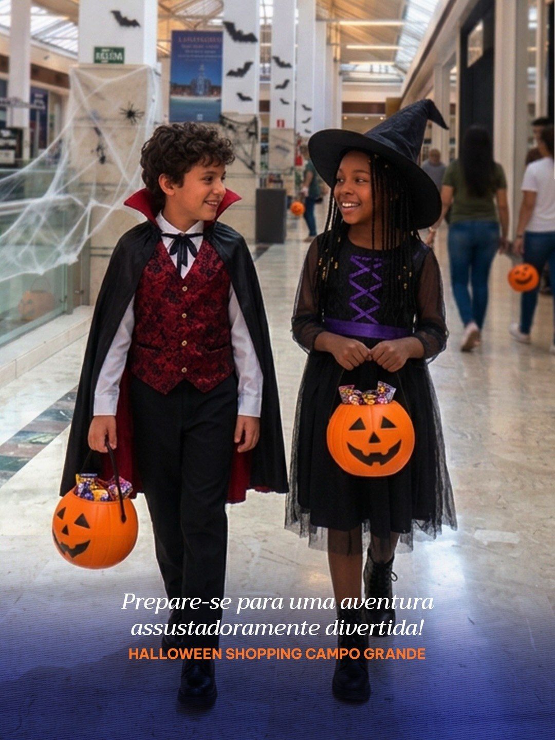 Flyer: Caça aos Doces — Halloween no Shopping Campo Grande