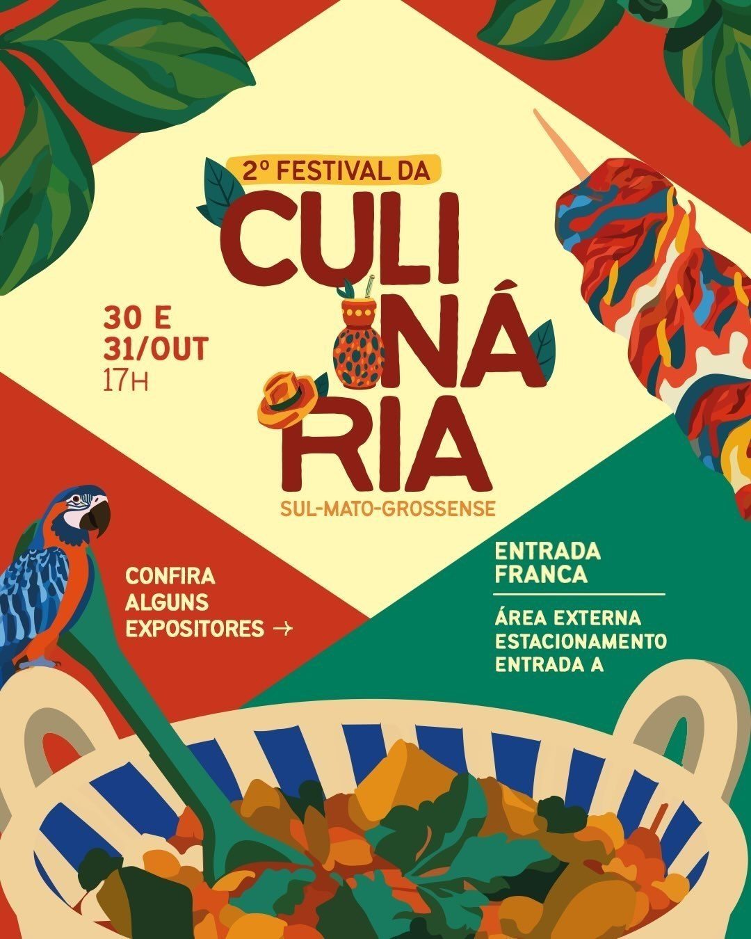 Flyer: 2º Festival da Culinária Sul-Mato-Grossense