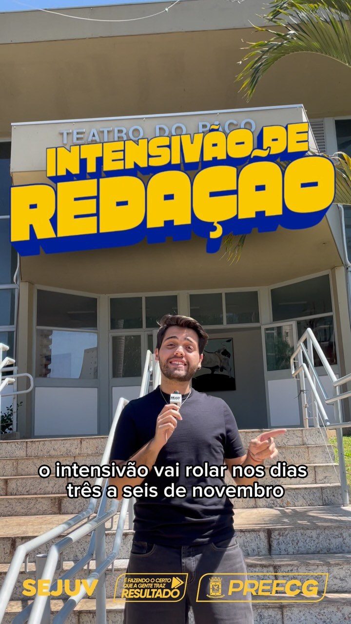 Flyer: Intensivão de Redação