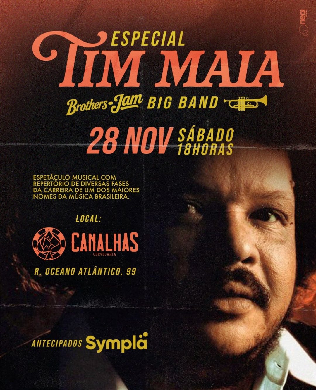 Flyer: Especial Tim Maia — Brothers Jam Big Band