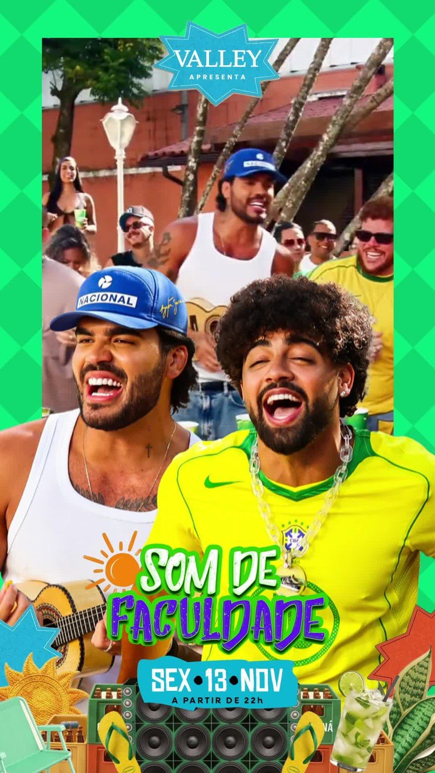 Flyer: Som de Faculdade na Valley