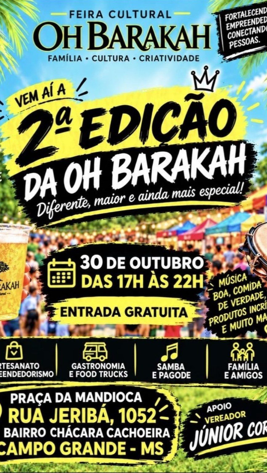 Flyer: 2ª Edição da Oh Barakah