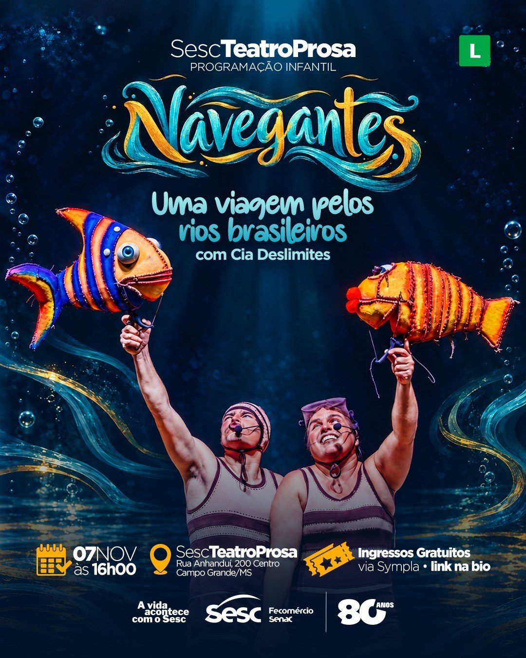 Flyer: Navegantes — Uma viagem pelos rios brasileiros